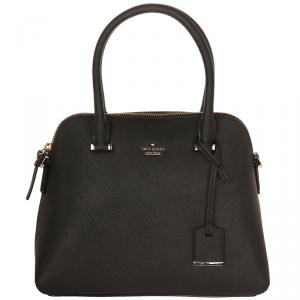 Pre Owned Kate Spade Black Leather Cameron Street Maise Satchel Bag