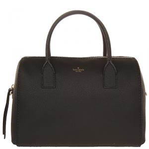 Pre Owned Kate Spade Black Leather Dunne Lane Mega Lane Satchel Bag