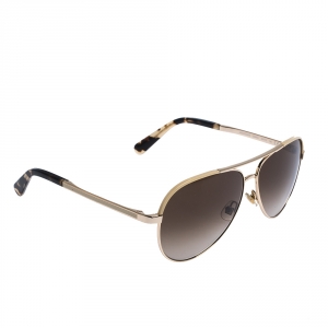 Pre Owned Kate Spade Gold/Brown Gradient Amarissa Aviator Sunglasses 
