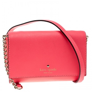 Kate Spade Pink Leather Cedar Street Cami Crossbody Bag