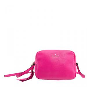 Pre Owned Kate Spade Pink Leather Orchard Street Penelope Crossbody Bag
