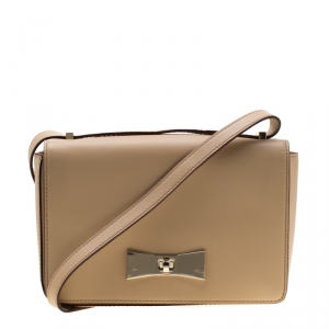 Kate Spade Beige Leather 2 Park Avenue Cheri Shoulder Bag