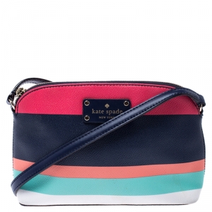 Pre Owned Kate Spade Multicolour Leather Wellesley Hanna Crossbody Bag