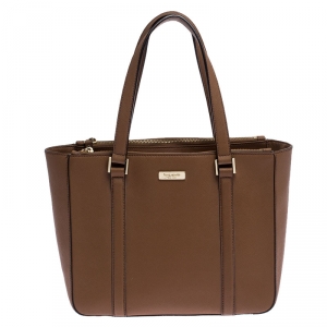 Pre Owned Kate Spade Brown Leather Newbury Lane Tote