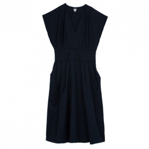 Kenzo Black Wrap Front Dress L