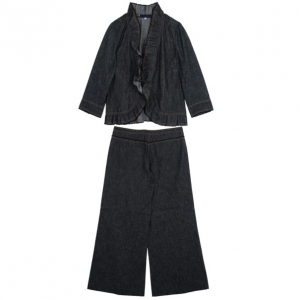 Kenzo Frill Denim Suit XL