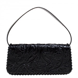 مملوكة مسبقًا Kenzo Black Patent Leather Pochette Bag