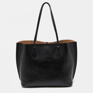 Lancel Black Leather Shopper Tote