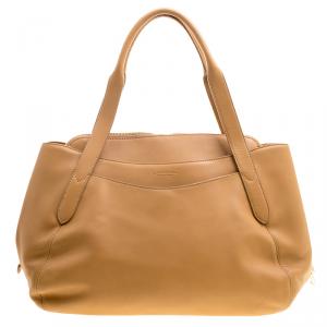 Lancel Brown Leather Satchel