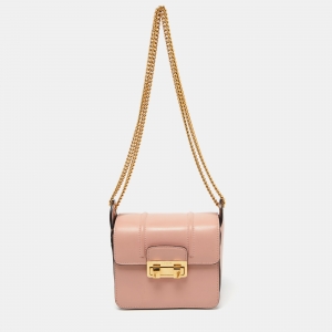 Lanvin Pink Leather Flap Crossbody Bag
