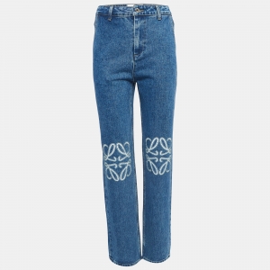Loewe Blue Denim Anagram Baggy Jeans M Waist 28''
