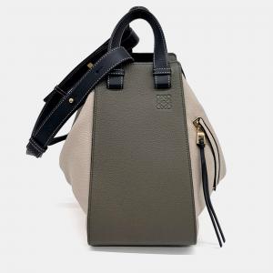 Loewe Beige Brown Leather Hammock Bag Medium