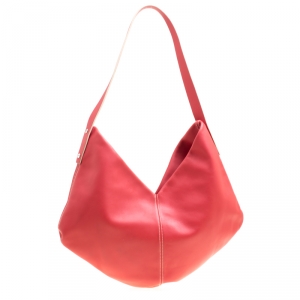 Loewe Cerise Red Leather Hobo