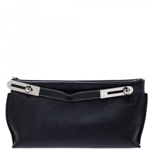 Pre Owned Loewe Black Leather Missy Crossbody Bag