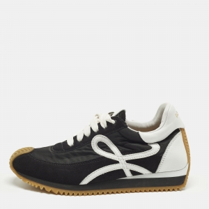 مملوكة مسبقًا حذاء رياضي لووي سويدي وجلد بني قصير مقاس 39