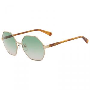 Longchamp Deep Gold LO106S Octagon Sunglasses