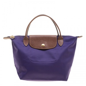 Longchamp Purple Nylon Medium Le Pliage Tote