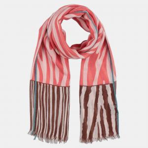 Loro Piana Multicolor Pattern Cashmere Scarf