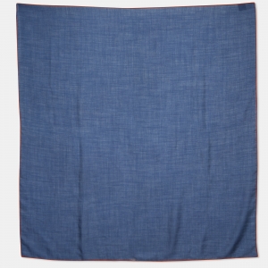 Loro Piana Navy Blue Cashmere & Silk Scarf