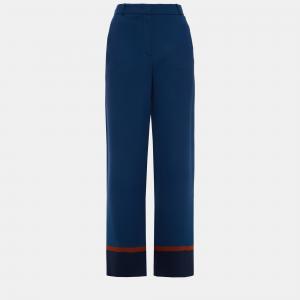 Pre Owned Loro Piana Silk Wide Leg Pants IT 44