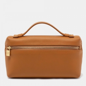 Loro Piana Tan Leather Extra Pocket L19 Pouch