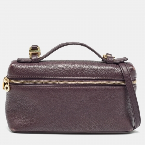 Loro Piana Plum Leather Extra Pocket L19 Pouch