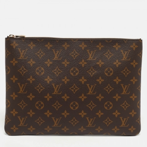 Pre Owned Louis Vuitton L Key Pouch Monogram Canvas 