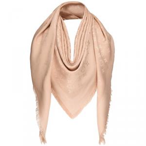 Pre Owned Louis Vuitton Dune Monogram Wool and Silk Shawl