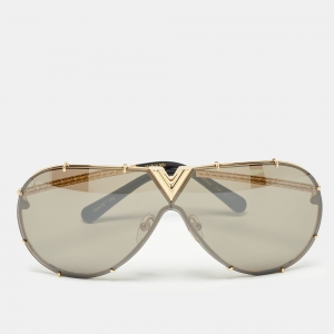 Louis Vuitton Black/Gold Z0897E LV Drive Aviator Sunglasses