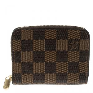 Louis Vuitton Damier Ebene Canvas Zippy Coin Purse