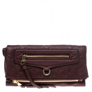 مملوكة مسبقًا Louis Vuitton Aurore Monogram Empreinte Leather Petillante Clutch