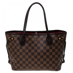 Louis Vuitton Damier Ebene Canvas Neverfull PM Bag