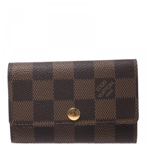 Pre Owned Louis Vuitton Damier Ebene Canvas 6 Keys Holder