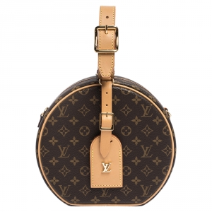 Pre Owned Louis Vuitton Monogram Canvas Petite Boite Chapeau Bag