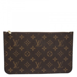 Louis Vuitton Monogram Canvas Neverfull Pochette NM Clutch