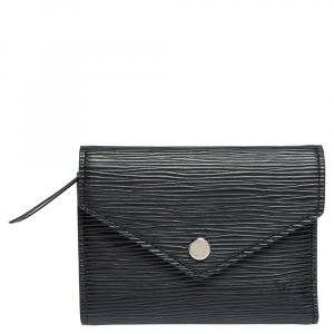 Louis Vuitton Black Epi Leather Victorine Wallet