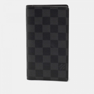 مملوكة مسبقًا Louis Vuitton Damier Graphite Canvas Checkbook Wallet