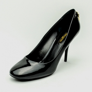 Pre Owned Louis Vuitton Black Oh Really! Patent Calf Pumps Size 39