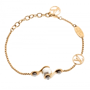 مملوكة مسبقًا Louis Vuitton Speedy Pearl Gold Tone Bracelet