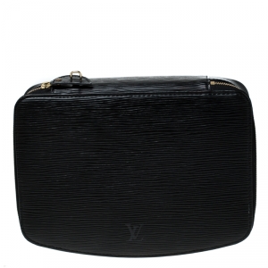 Pre Owned Louis Vuitton Black Epi Leather Monte-Carlo Jewelry Box