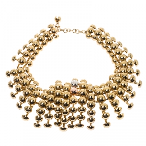 مملوكة مسبقًا Louis Vuitton Gold Tone Choker Necklace