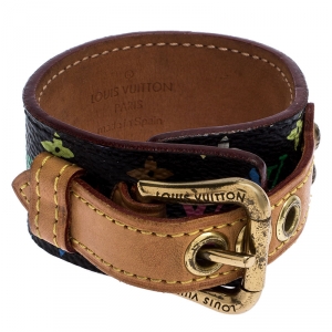 Pre Owned Louis Vuitton Multicolor Monogram Canvas Theda Bracelet