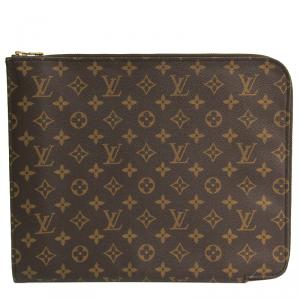 Pre Owned Louis Vuitton Monogram Canvas Poche Document Briefcase 
