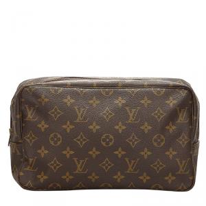 Pre Owned Louis Vuitton Monogram Canvas Trousse Toilette 28 Pouch