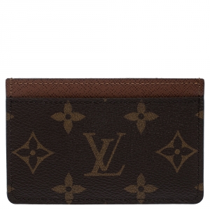 Louis Vuitton Brown Monogram Canvas Card Holder