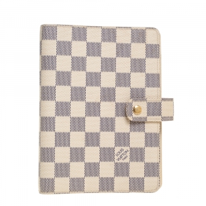 Pre Owned Louis Vuitton Damier Azur Canvas Agenda Cover
