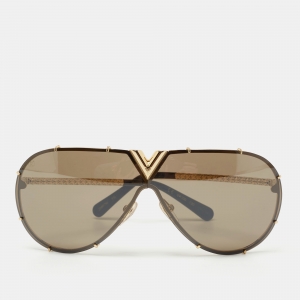 Louis Vuitton Gold LV Drive Z0897W Aviators Sunglasses