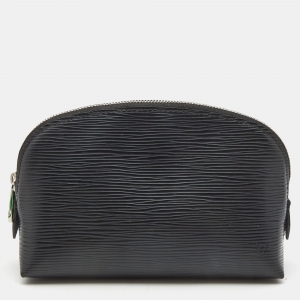 Louis Vuitton Black Epi Leather Cosmetic Pouch 