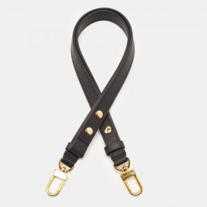 Louis Vuitton Black Leather Adjustable Shoulder Bag Strap