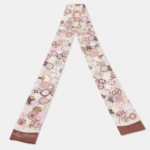 Louis Vuitton Multicolor Monogram Print Silk Bandeau Scarf